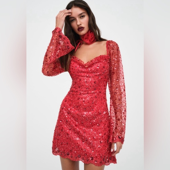 For Love and Lemons Gwendolyn Mini Dress - Picture 1 of 5